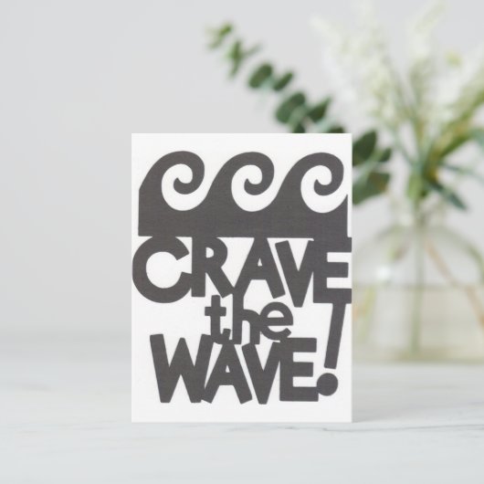 surfer-ontwerp briefkaart (Staand voorkant)