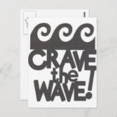 surfer-ontwerp briefkaart (Voorkant / Achterkant)