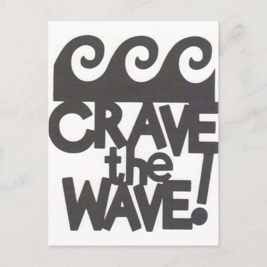 surfer-ontwerp briefkaart (Voorkant)