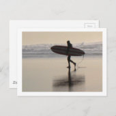 Surfer op Ocean Beach Briefkaart (Voorkant / Achterkant)