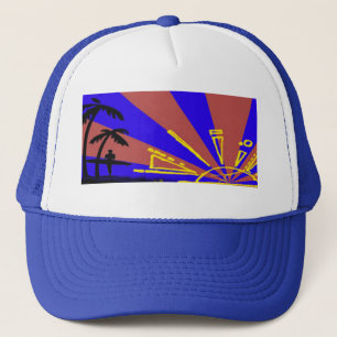 Surfer op zonsondergang trucker pet