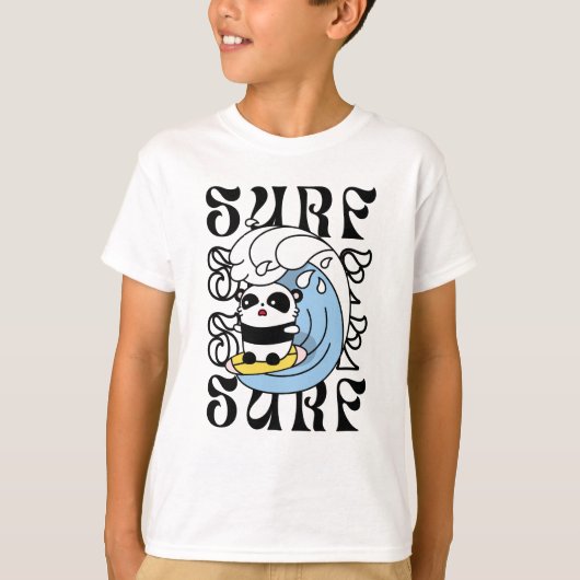Surfer Panda T-shirt (Voorkant)