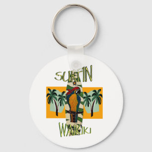 Surfer Papegaai Sleutelhanger