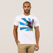 Surfer Paradise T-Shirt met vervorming (Voorkant volledig)