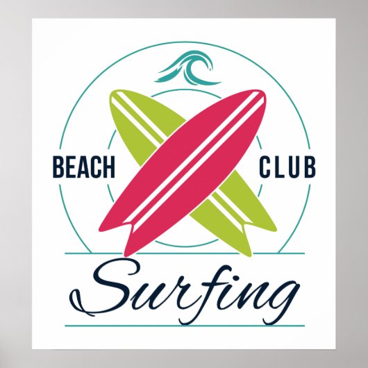 Surfer-poster Poster (Voorkant)