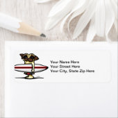 Surfer Pug Etiket (Insitu)