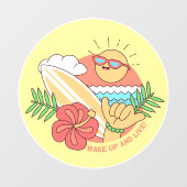 Surfer Raamsticker (Vel)
