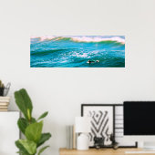 Surfer Recherche d'une affiche d'onde - 12x36 (Bureau à domicile)