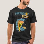 Surfer Retro Pizza Boy T-shirt (Voorkant)