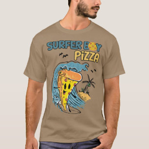 surfer retro pizzajongen t-shirt