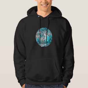 Surfer Retro Sun Surfboard Beachwe Hoodie