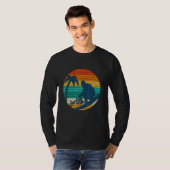 Surfer Retro Sun  Surfboard Beachwe T-shirt (Voorkant volledig)