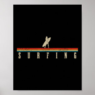 Surfer Retro Surfen Strand Surf _1 Poster