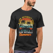 Surfer Retro Surfen Strand Zomervakantie T-shirt (Voorkant)