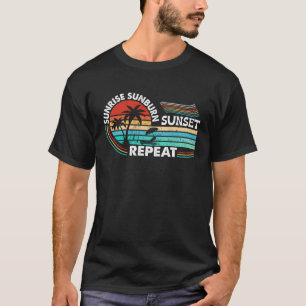  Surfer Retro Surfen Strand Zomervakantie T-shirt
