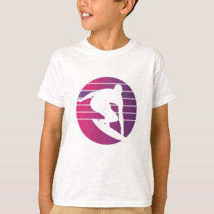 Surfer Retro Surfing Sunset T-shirt