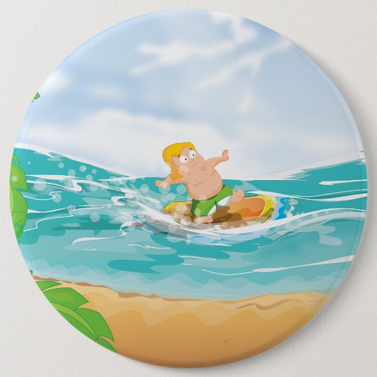 Surfer Ronde Button 6,0 Cm (Voorkant)