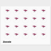 Surfer Ronde Sticker (Vel)