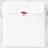Surfer Ronde Sticker (Tas)