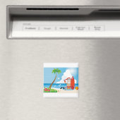 surfer santa claus magneet (Insitu (Vaatwasser))