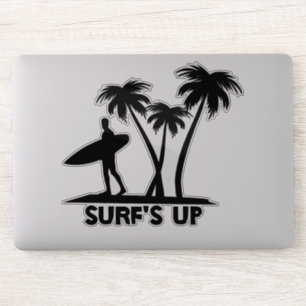 Surfer Silhoette Sticker