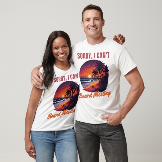 Surfer - Sorry dat ik niet kan, bestuursvergaderin T-shirt (Unisex)