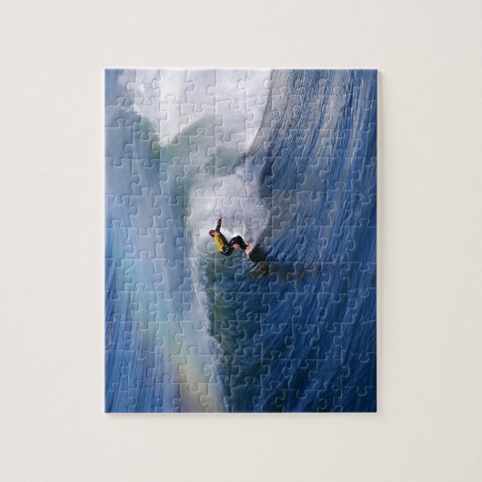 Surfer sous le puzzle horizontal d'arc-en-ciel (Vertical)