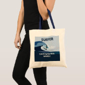 Surfer Strand Surfen Tote Bag (Voorkant (product))