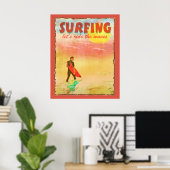 Surfer Style Poster (Thuiskantoor)