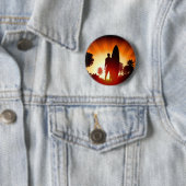 Surfer Sunset-knop Ronde Button 5,7 Cm (In situ)