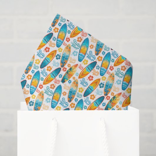 Surfer sur du papier de soie (Sac cadeau)