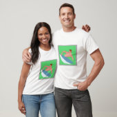 Surfer sur un t-shirt à vague (Unisexe)