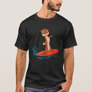 Surfer Surfboard Otter Animal Marine Bioloog T-shirt