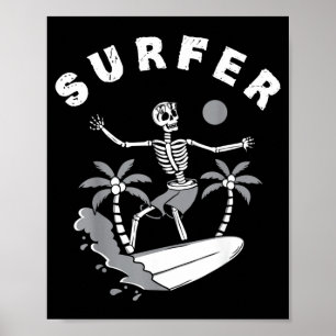Surfer Surfboard Spreuken Surfen Surfen Poster