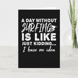 Surfer Surfboard Surfen Gift Cadeau Idee Kaart