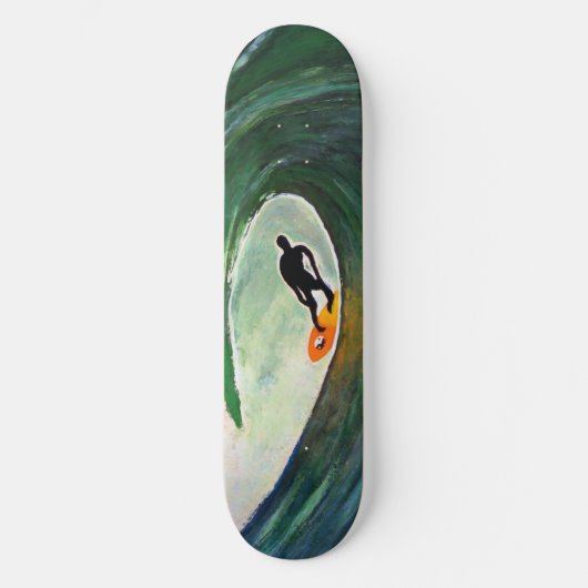 Surfer Surfen Silhouet Schaats Board Deck Design Skateboard (Voorkant)