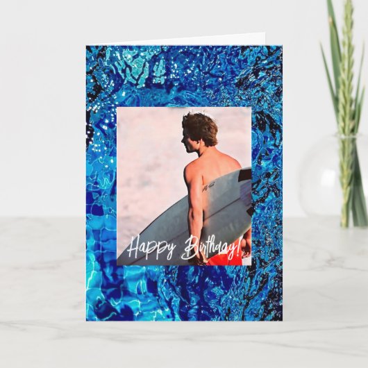 Surfer & Surfer, Carte Anniversaire (Devant)