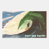 Surfer Surfing Surf Hawaii autocollant art (Devant)