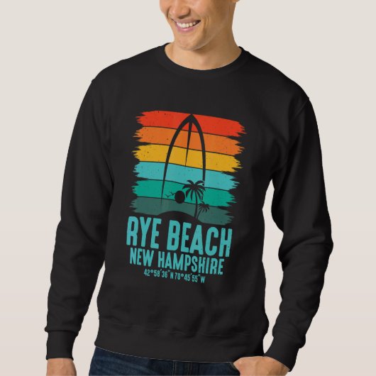 Surfer Surfplank Rye Beach Surfboarder Surfen Trui (Voorkant)