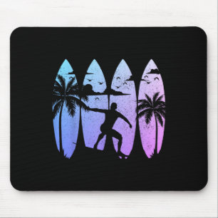 Surfer Surfplank Vintage Surfen Strand Zomer Surfe Muismat