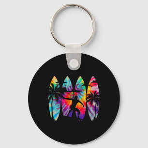 Surfer Surfplank Vintage Surfen Strand Zomer Surfe Sleutelhanger