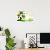 Surfer-thema Poster (Thuiskantoor)