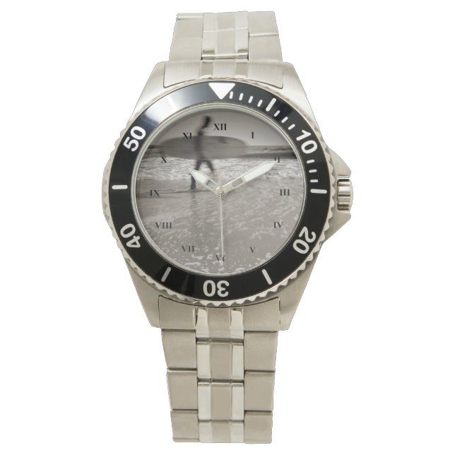 Surfer van Shirley Taylor Horloge (Voorkant)