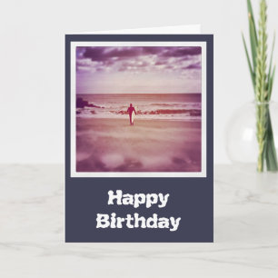 Surfer Verjaardag Kaart