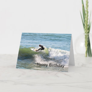 Surfer Verjaardag Kaart