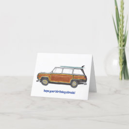 Surfer Verjaardag Kaart