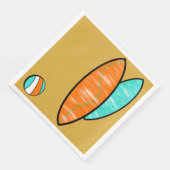 Surfer Verjaardag Papier Diner Servetten #2 (Hoek)