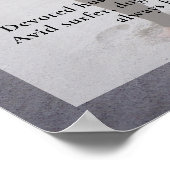 Surfer Viering van het Leven Aangepaste Foto Funer Poster (Hoek)