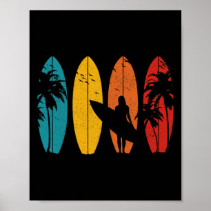 Surfer Vintage Surfplank Surfen Surfen Surfen Poster