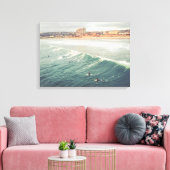 Surfer Wall Art, Pacific Beach San Diego Canvas (Insitu (Woonkamer))